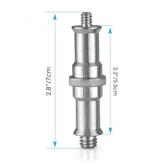 1/4" male to 3/8" male Light Stand Spigot Adapter - Image 6