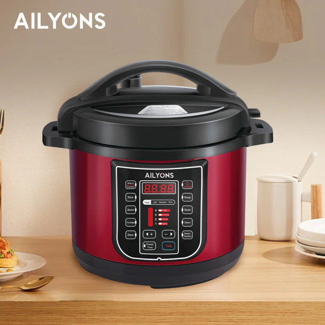 Ailyons EPC-601 6L Electric Pressure Cooker- Multi-Function Electric Pressure Cooker with Fast Cooking, Energy Efficiency, and Safety Protection Features - Image 2