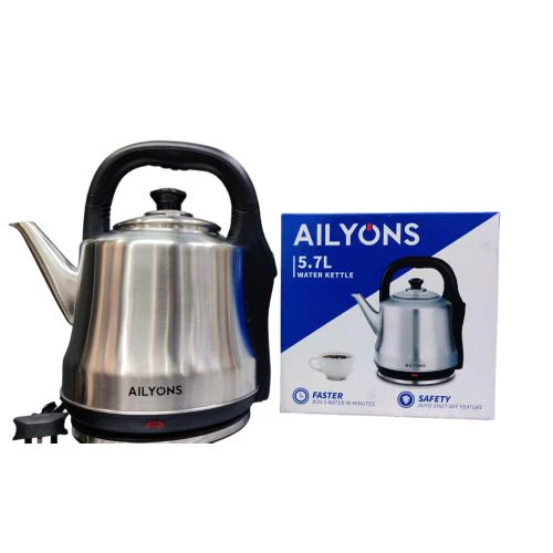 Ailyons FK-0338 5.7L Electric Water Kettle – Large Capacity, Fast Boil, Energy-Efficient & Durable Kettle Perfect for Homes, Offices, and Commercial - Image 2