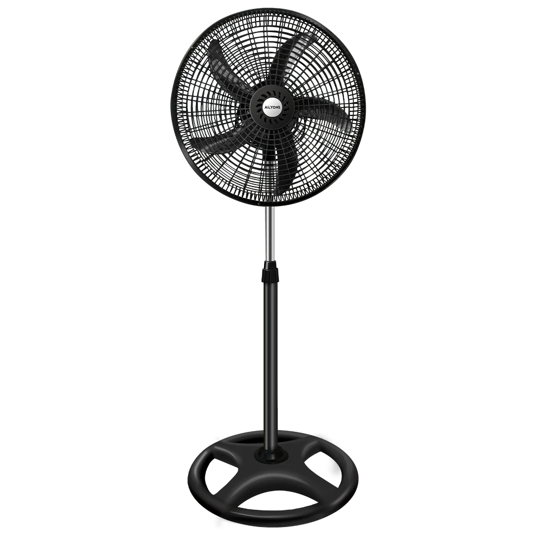 Ailyons FS-1801 18-Inch Standing Fan – Powerful High Speed Pedestal Fan with Adjustable Height, Wide Angle Oscillation and Strong Airflow for Home and Office Cooling - Image 2