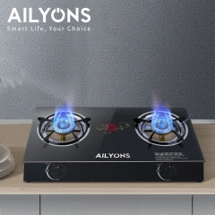 AILYONS GS014-1 Gas Stove Double Burner – Fast Cooking, Efficient Heat Distribution & Durable Build - Image 3