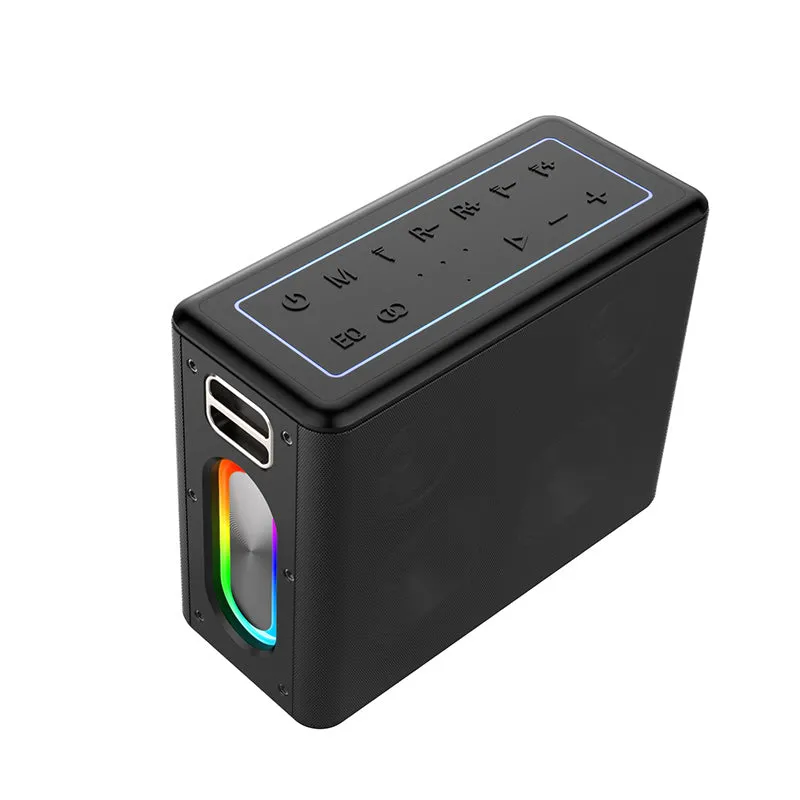Amaya BD34 wireless Bluetooth speaker 12000mAh IPX5 waterproof outdoor Karaoke with 2 wireless microphone and colorful lights - Image 2