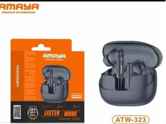 Amaya ATW-323 FreeBuds Pro Wireless Earbuds - compact earbuds for immersive sound and clear calls ANC 40H Playtime with Deep Bass - Image 3