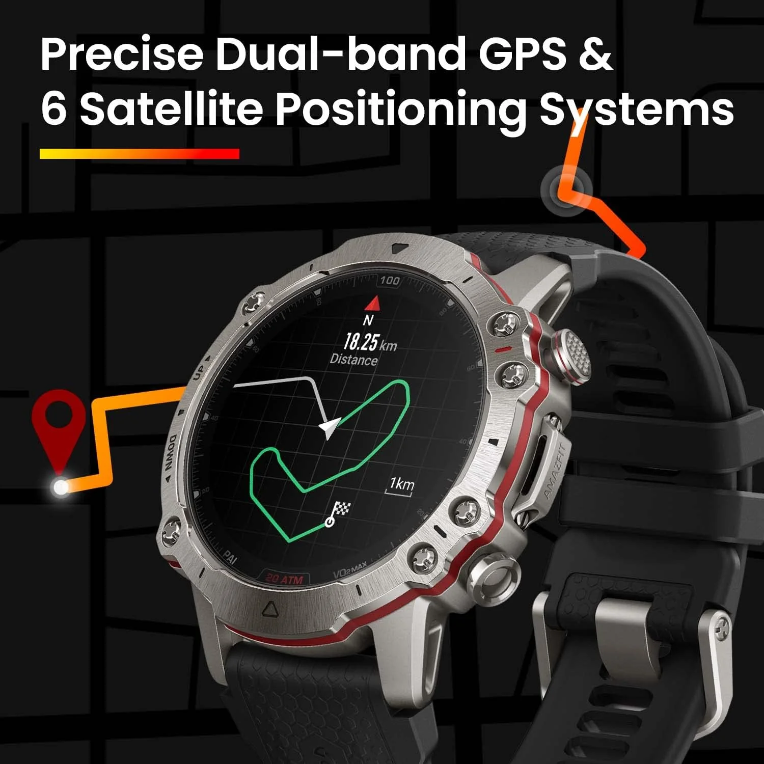 Amazfit Falcon Premium Titanium Body Smart Watch 49mm - Image 3