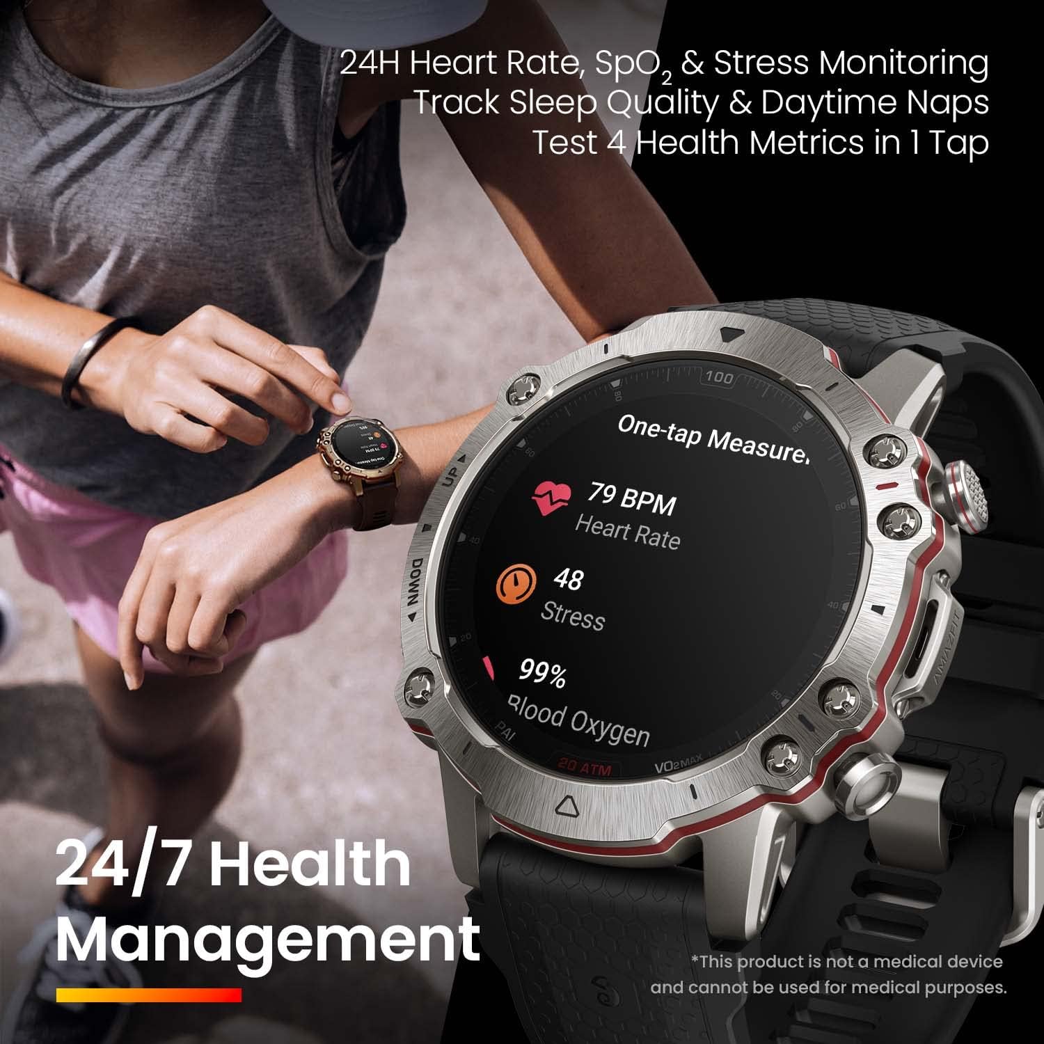 Amazfit Falcon Premium Titanium Body Smart Watch 49mm - Image 6