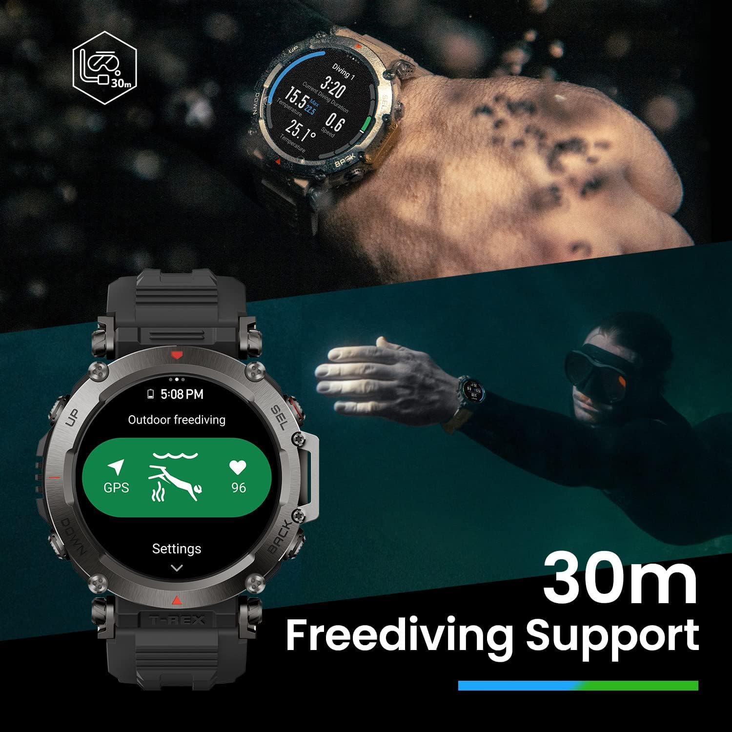 Amazfit T-Rex Ultra Military-Grade Outdoor Smart Watch 47mm - Image 3
