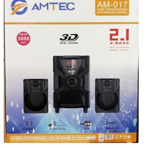 Amtec AM-017 2.1 CH Subwoofer Bluetooth Speaker- 5000WATTS PMPO