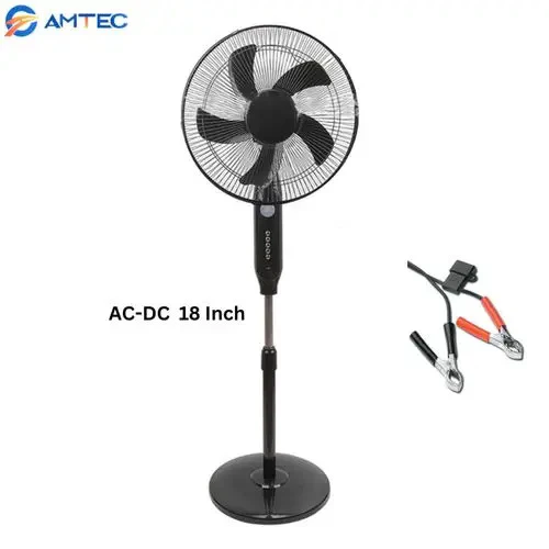 Amtec AM-1801 18-Inch Solar Stand Fan  (12V DC, AC/DC)
