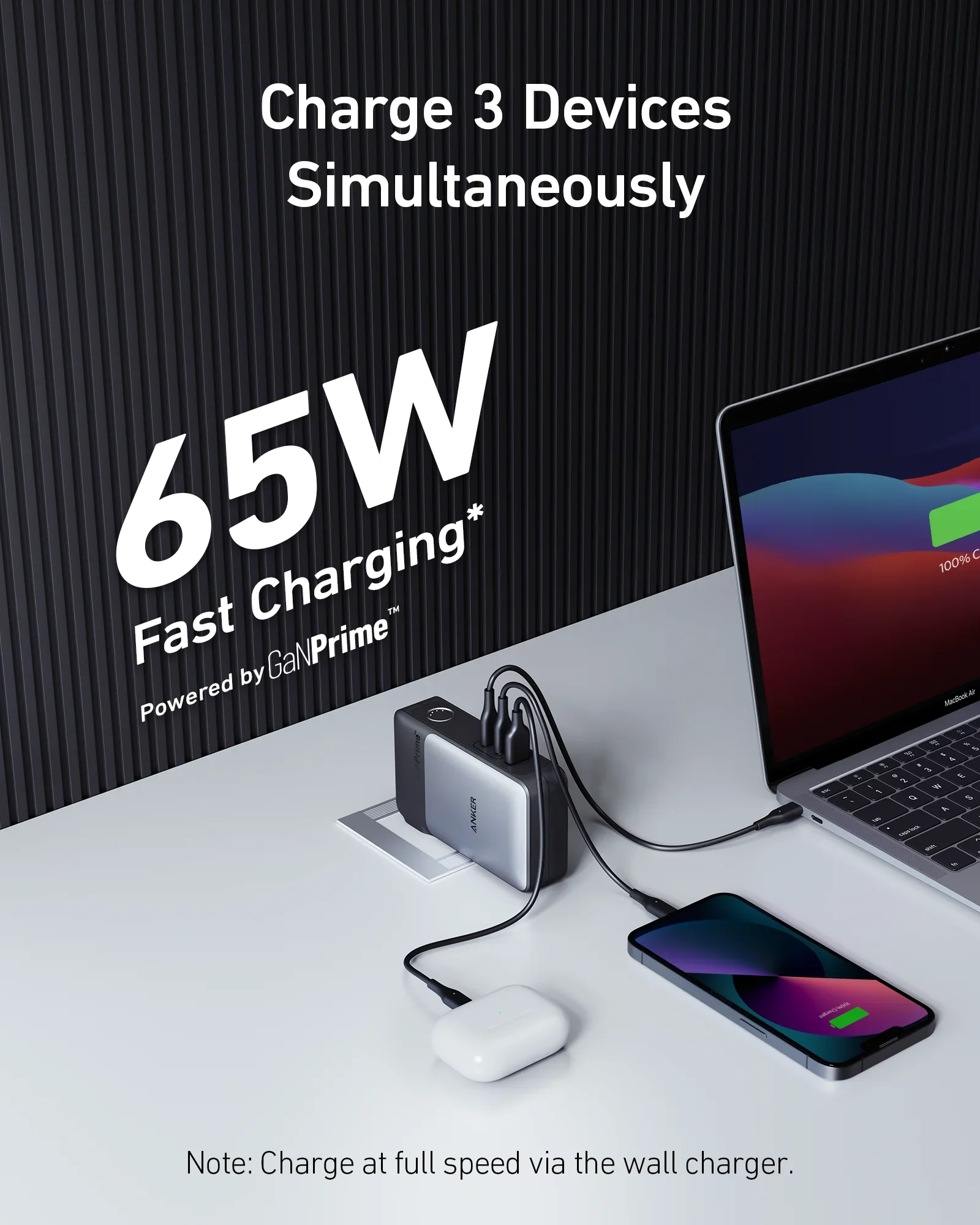 Anker 733 Power Bank (GaNPrime PowerCore 65W) - 2-in-1 Charger and Power Bank, 10K 30W USB-C Portable Charger with 65W Wall Charger, - Image 2