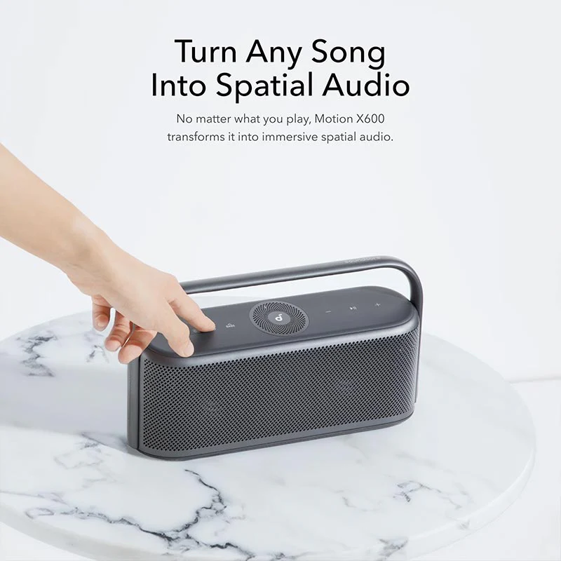 Anker Soundcore Motion X600 – Portable Bluetooth Speaker with Spatial Hi-Res Audio & Deep Bass - Image 3