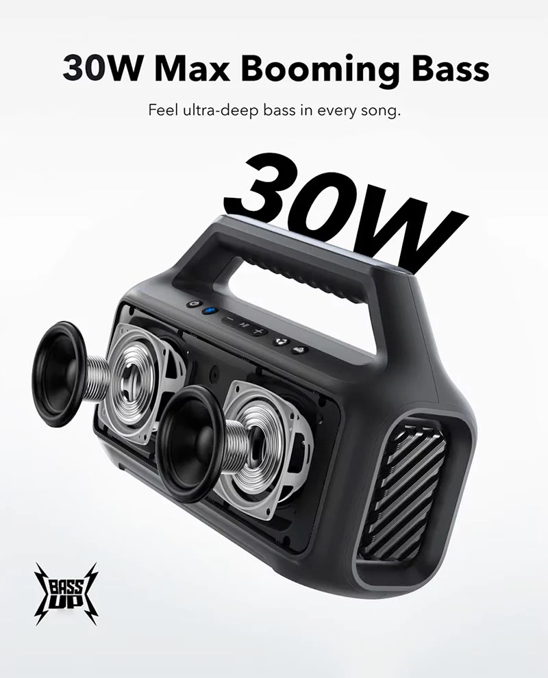 Anker Soundcore Boom 2 SE – 30W Wireless Outdoor Bluetooth Speaker with BassUp Technology - Image 2