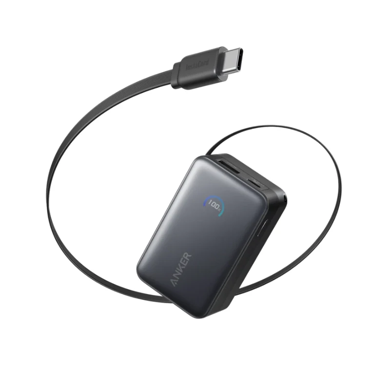 Anker Nano A1638H21 10,000mAh 45W Power Bank -Built-In Retractable USB-C Cable for fast portable charging for laptops, phones and tablets on the go - Image 2