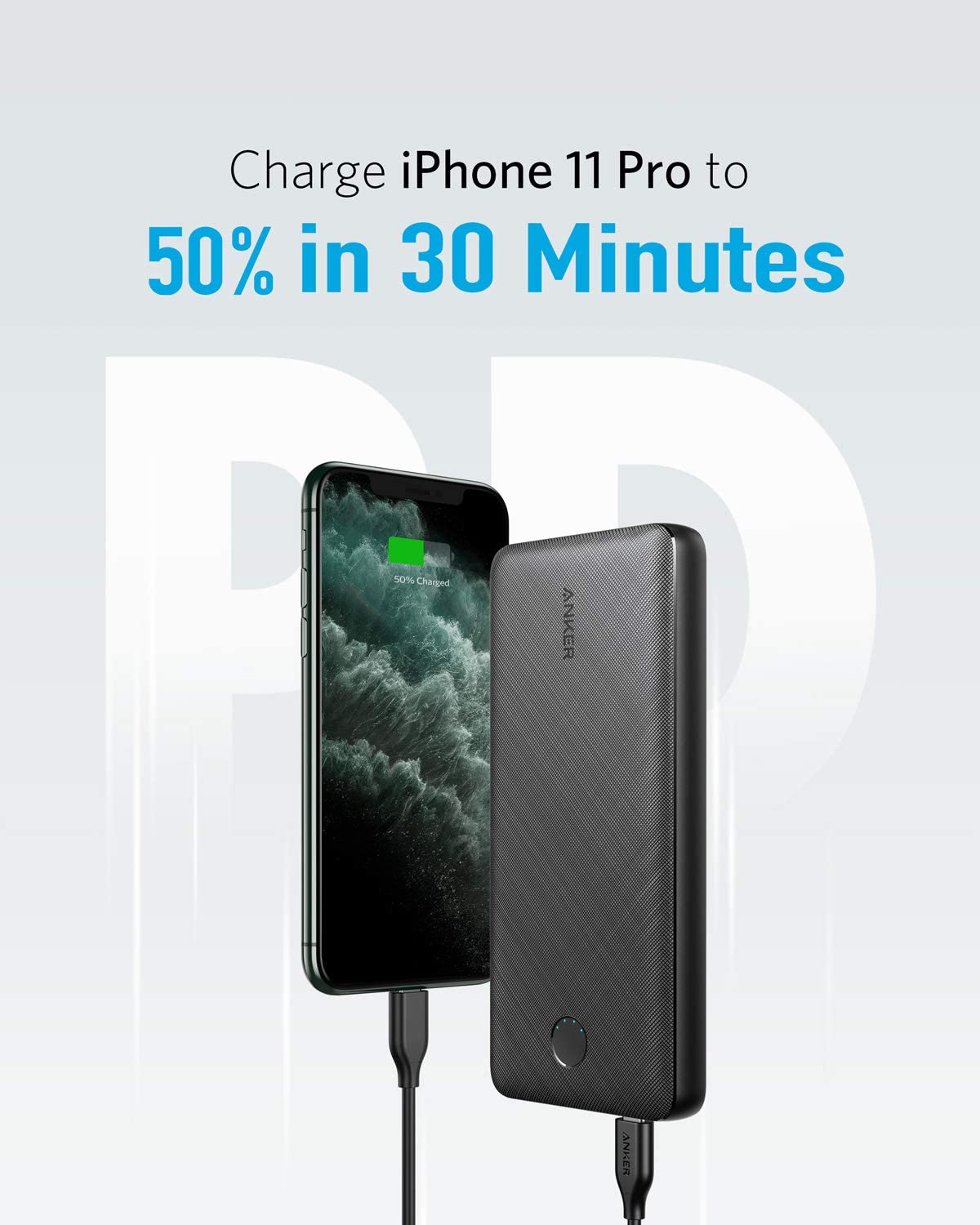 Anker PowerCore Metro Essential 20000 PD - Black Fabric (A1281H11) - Image 2
