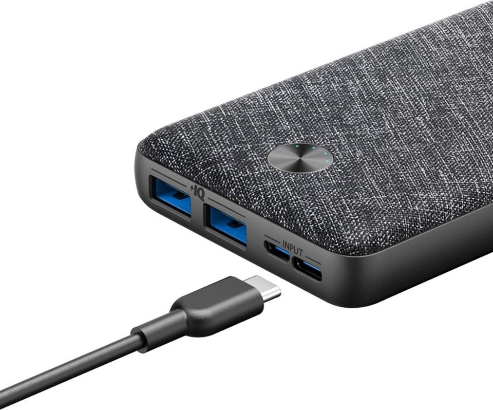 Anker PowerCore Metro Essential 20000mAh Portable Powerbank Charger with PowerIQ Technology, USB and USB-C Input – A1268 – - Image 2