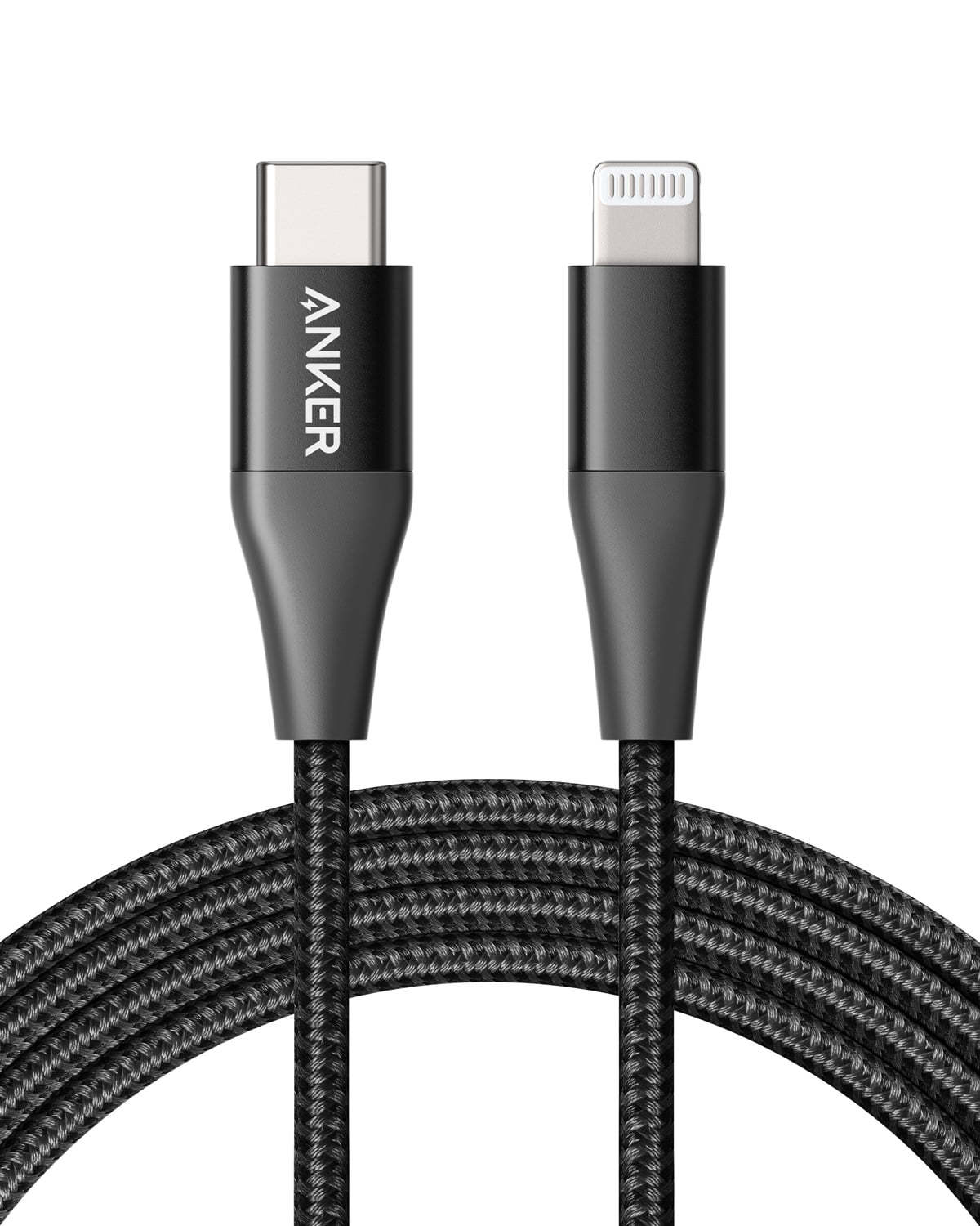 Anker PowerLine+ II USB-C Cable with Lightning Connector 3ft (A8652H41) - Image 3