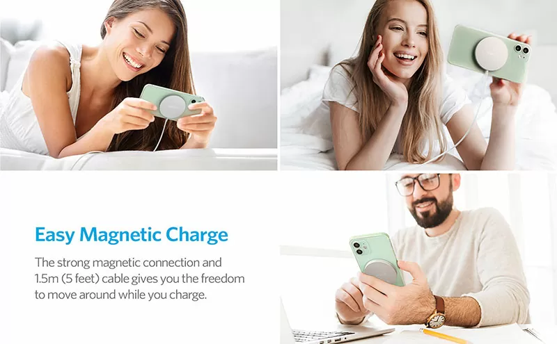 Anker PowerWave Select Magnetic Wireless Charging Pad- A2566H41 - Image 4