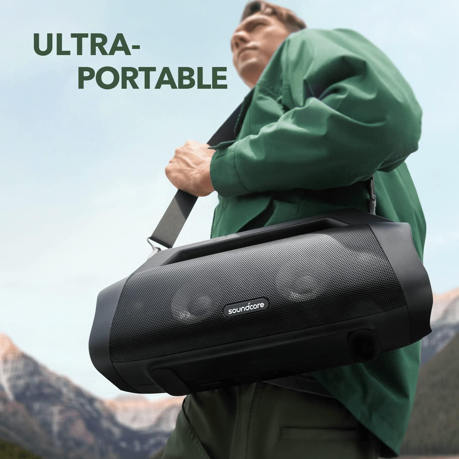 Anker Soundcore Motion Boom Plus Speaker (80W) - IP67 Portable Speaker, 80W Stereo Sound, Custom EQ & BassUp, USB-C, Bluetooth, Built-in Power Bank, Waterproof Bluetooth Speaker, outdoor speaker - Image 2