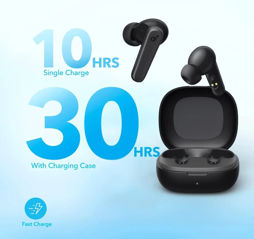 Anker Soundcore R50i True Wireless Earbuds - 30H+ Playtime, Clear Calls & High Bass, IPX5-Water Resistant, Soundcore Connect App with 22 Preset EQs, Quick Connectivity, - Image 3