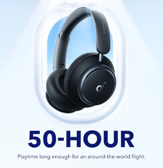 Anker Soundcore Space Q45 Adaptive Active Noise Cancelling Headphones (A3040011)-Reduce Noise by Up to 98%, 50H Playtime, App Control, LDAC Hi-Res Wireless Audio, Comfortable Fit, Clear Calls, Bluetooth 5.3 - Image 5