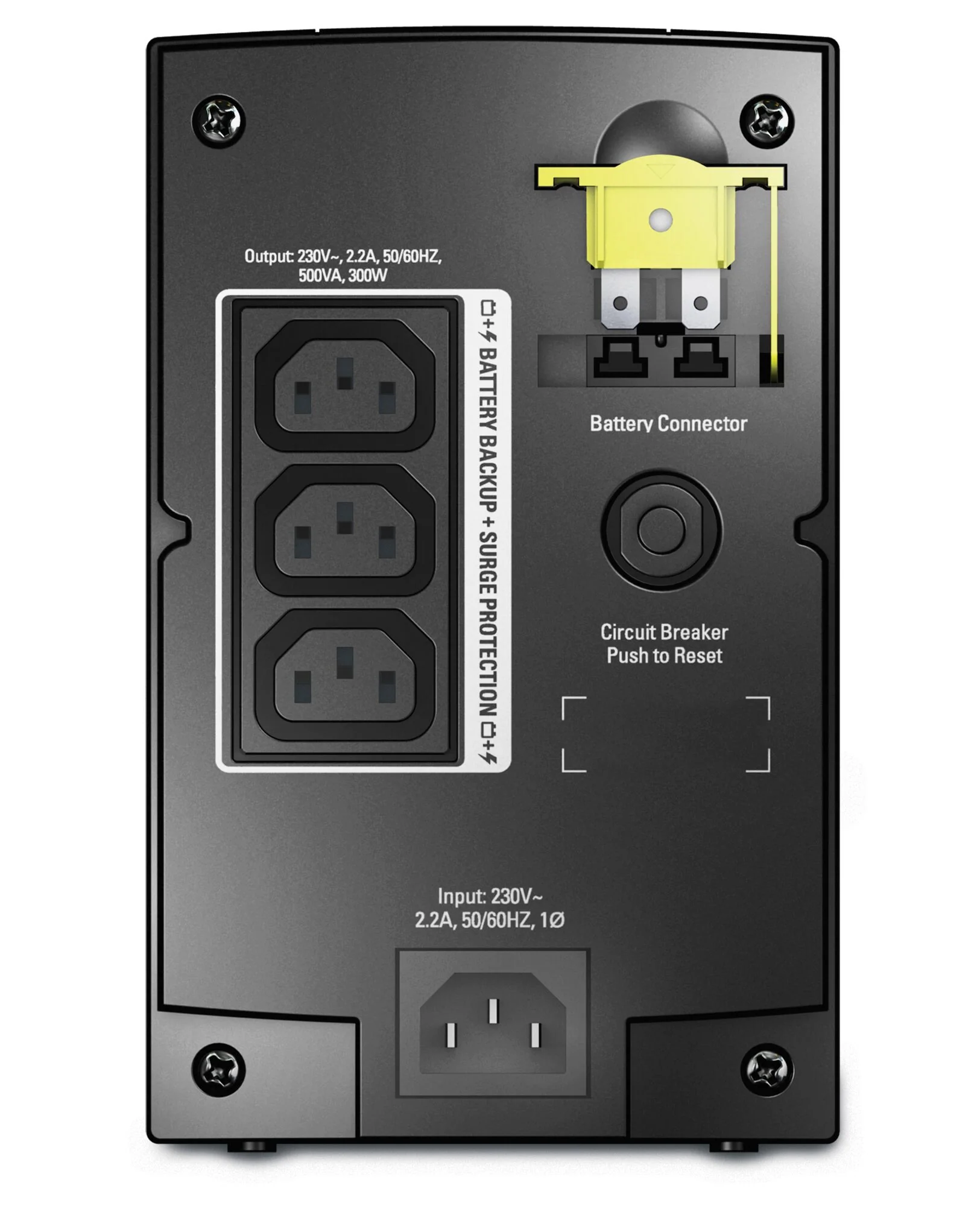APC BX500CI Back-UPS 500VA AVR IEC outlets UPS - Image 3