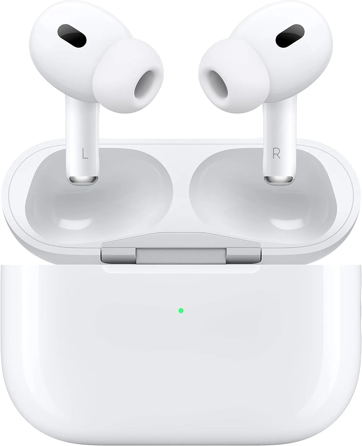 Apple AirPods Pro (2nd Gen) Wireless Earbuds - Up to 2X More Active Noise Cancelling, Adaptive Transparency, Personalized Spatial Audio MagSafe Charging Case (Lightning) Bluetooth Headphones for iPhone