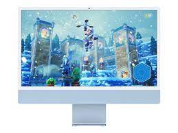 Apple iMac 24", M1, 8GB, 256GB SSD(MGPC3B/A)- Silver