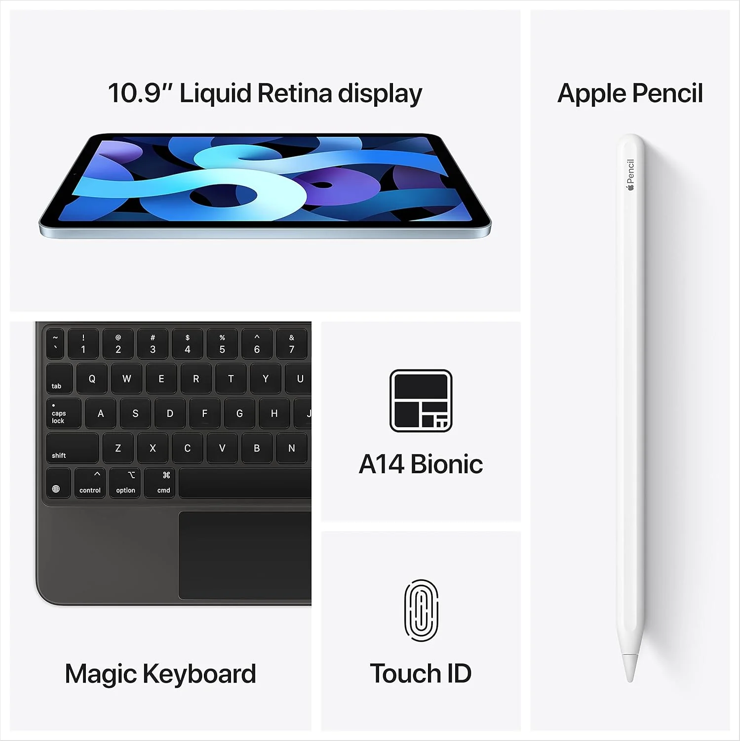 Apple iPad Air 4th Gen Tablet - A14 Bionic Chip, 3GB RAM, 64 GB Storage, 10.9" Screen, Wifi + 4G, iOS (MYGW2AB/A) - Image 5