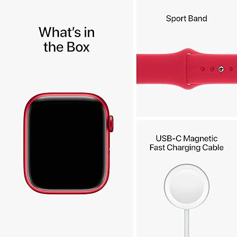Apple MNKA3B/A Watch Series 8 GPS + Cellular 45mm Smartwatch with Aluminium Case - Image 2