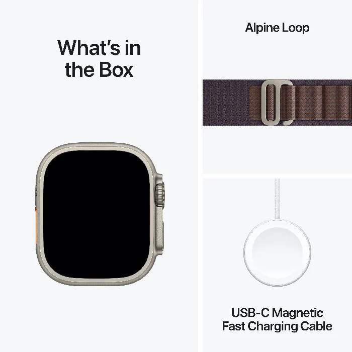 Apple MREX3B/A Ultra 2 GPS + Titanium Case with Olive Alpine Loop Smartwatch - Image 4
