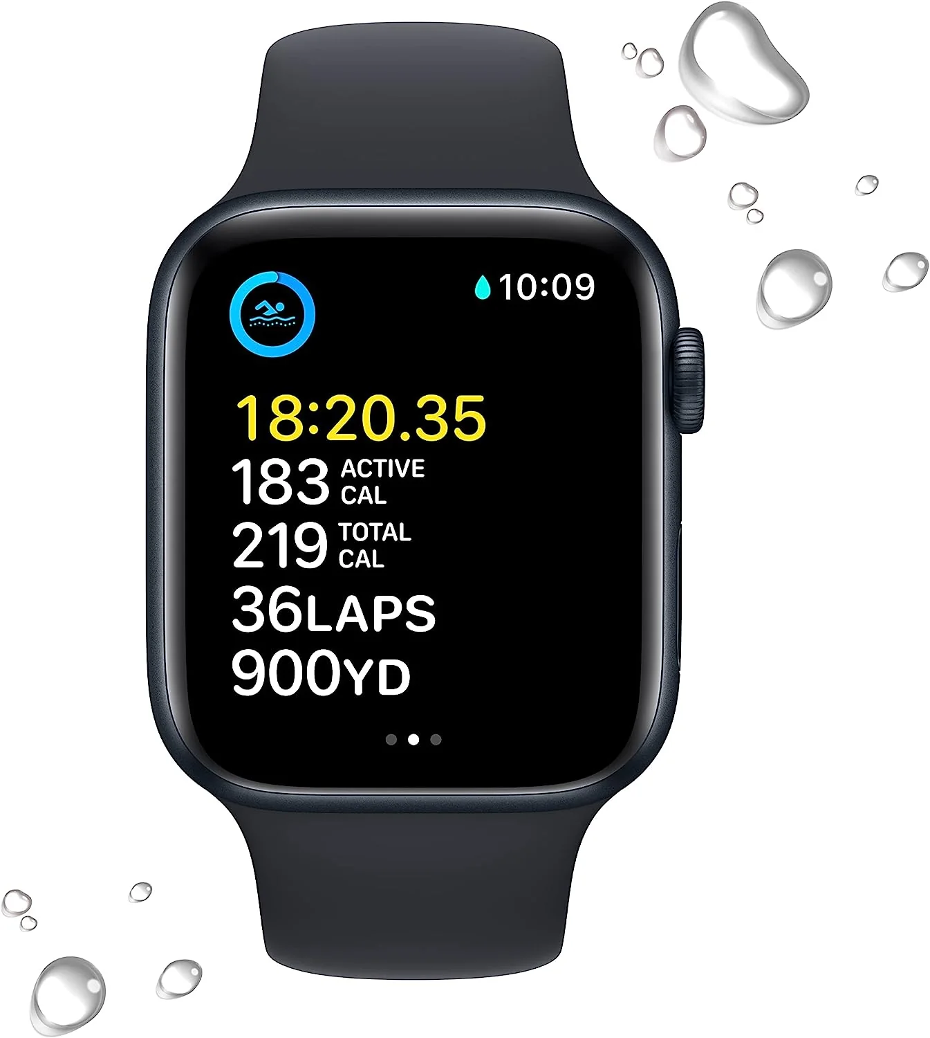 Apple Watch SE 44mm Smartwatch - with Fitness & Sleep Tracker, Crash Detection, Heart Rate Monitor, Retina Display, Water Resistant - Image 4