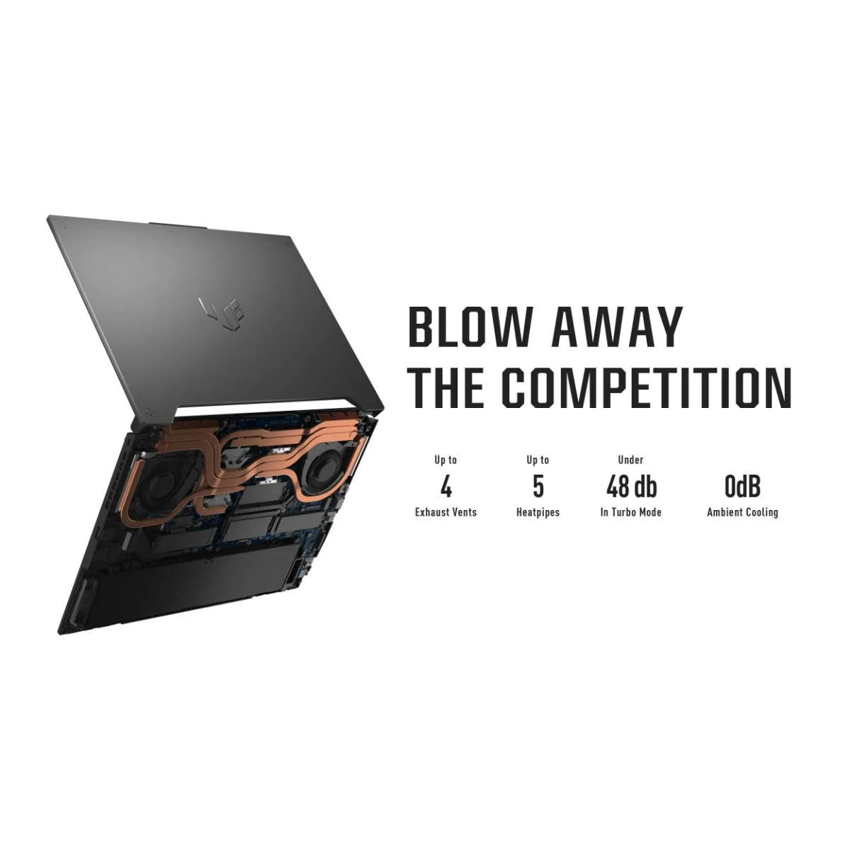 Asus Tuf F15 Gaming Laptop FX507ZC4 - Intel Core i7-12700H 12th Gen, 16GB RAM, 512GB SSD, 15.6", Windows 11 (90NR0GW1-M00DP0) - Image 5