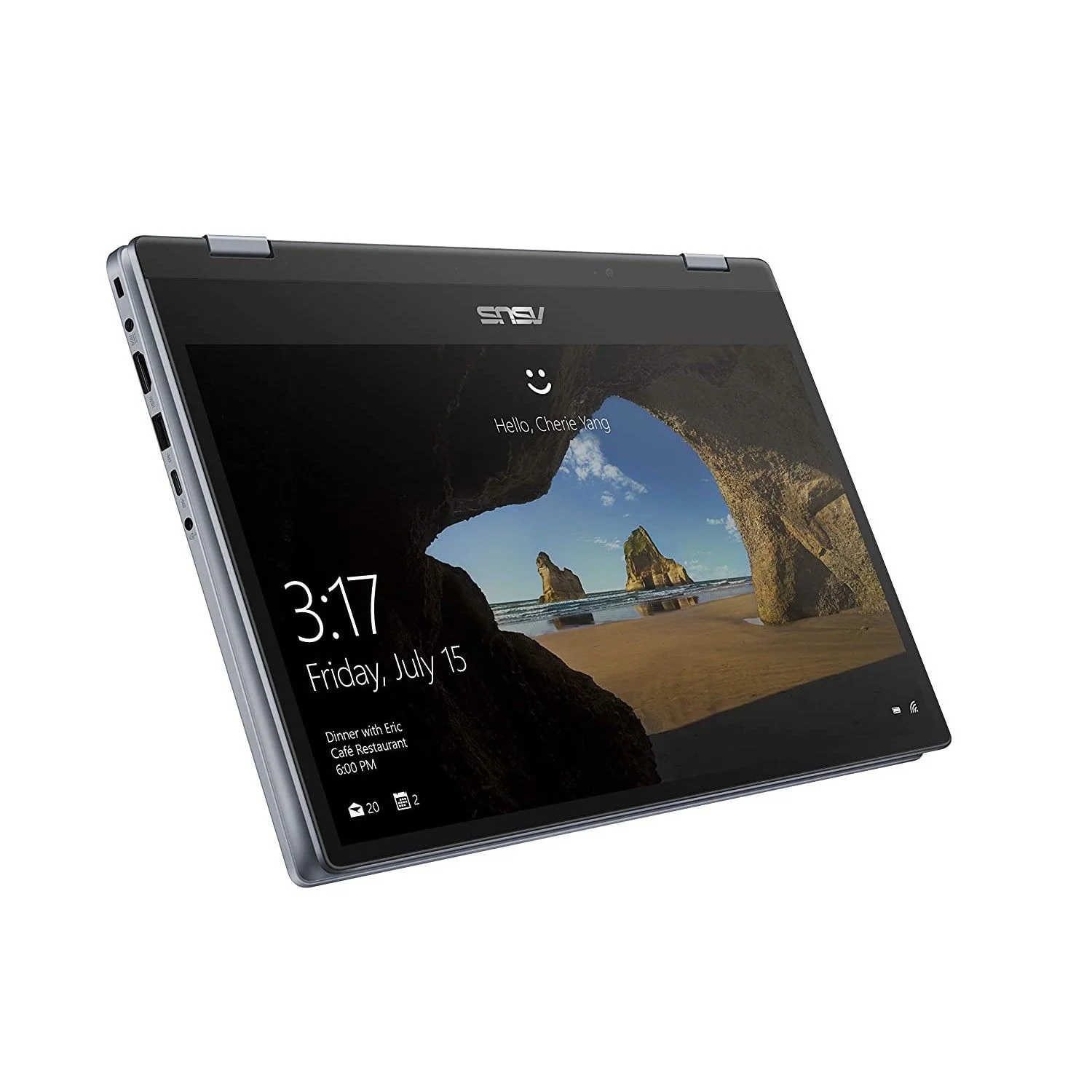 ASUS Vivo Book Flip Intel Core i5-10210U, 4GB DDR4 RAM, 512GB SSD, Windows 10 Home, 14" FHD Touch Screen (90NB0N31-M09480) - Image 2