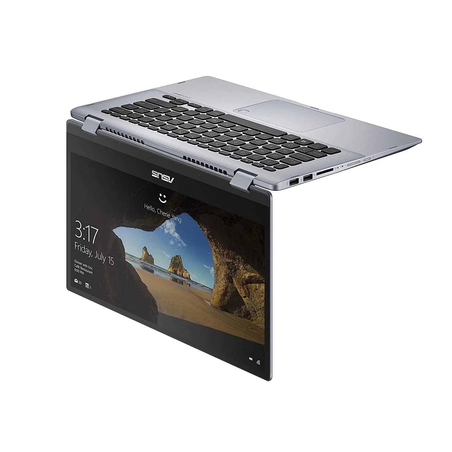ASUS Vivo Book Flip Intel Core i5-10210U, 4GB DDR4 RAM, 512GB SSD, Windows 10 Home, 14" FHD Touch Screen (90NB0N31-M09480) - Image 3