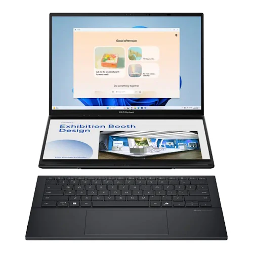 ASUS ZenBook Duo UX840 Intel Core Ultra 9 285H Laptop (90NB14X1-M00670) – Dual-Screen Ultra-Slim Laptop for Productivity & Creative Professionals