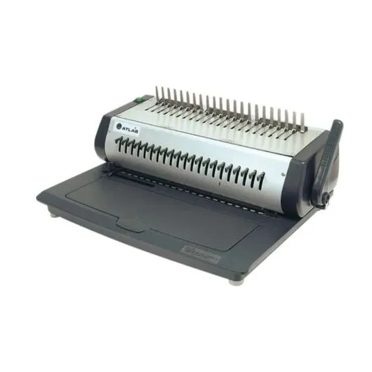 Atlas BM2-2115 Electric and Manual Plastic Comb Binding Machine