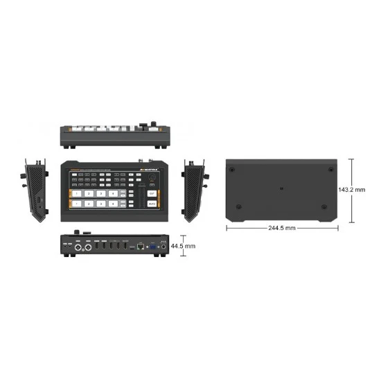 AVMATRIX HVS0403U Micro 4 Channel HDMI & SDI Video Switcher – Compact video switcher for seamless multi-camera production and live streaming - Image 5