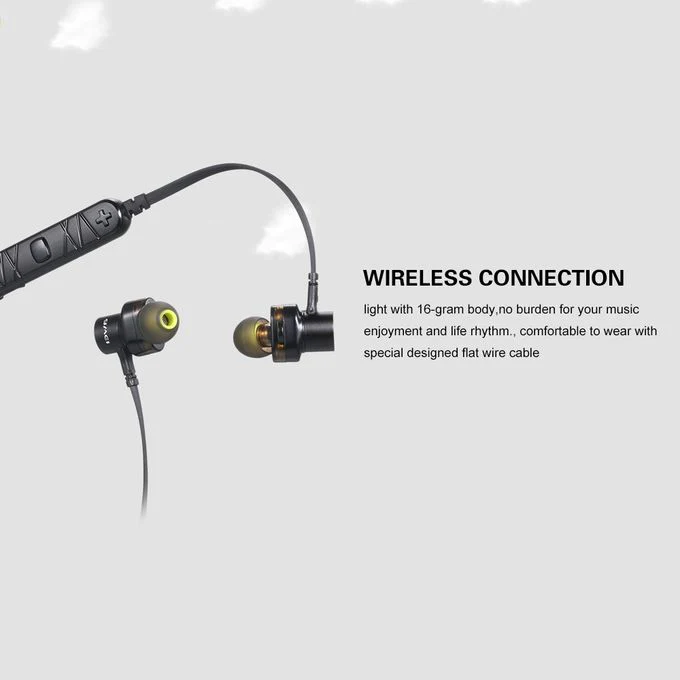 AWEI X660BL Magnetic Bluetooth Earphones - Sport Wireless Headphone Waterproof Earbuds Stereo Headset with microphone Earphones - Image 6