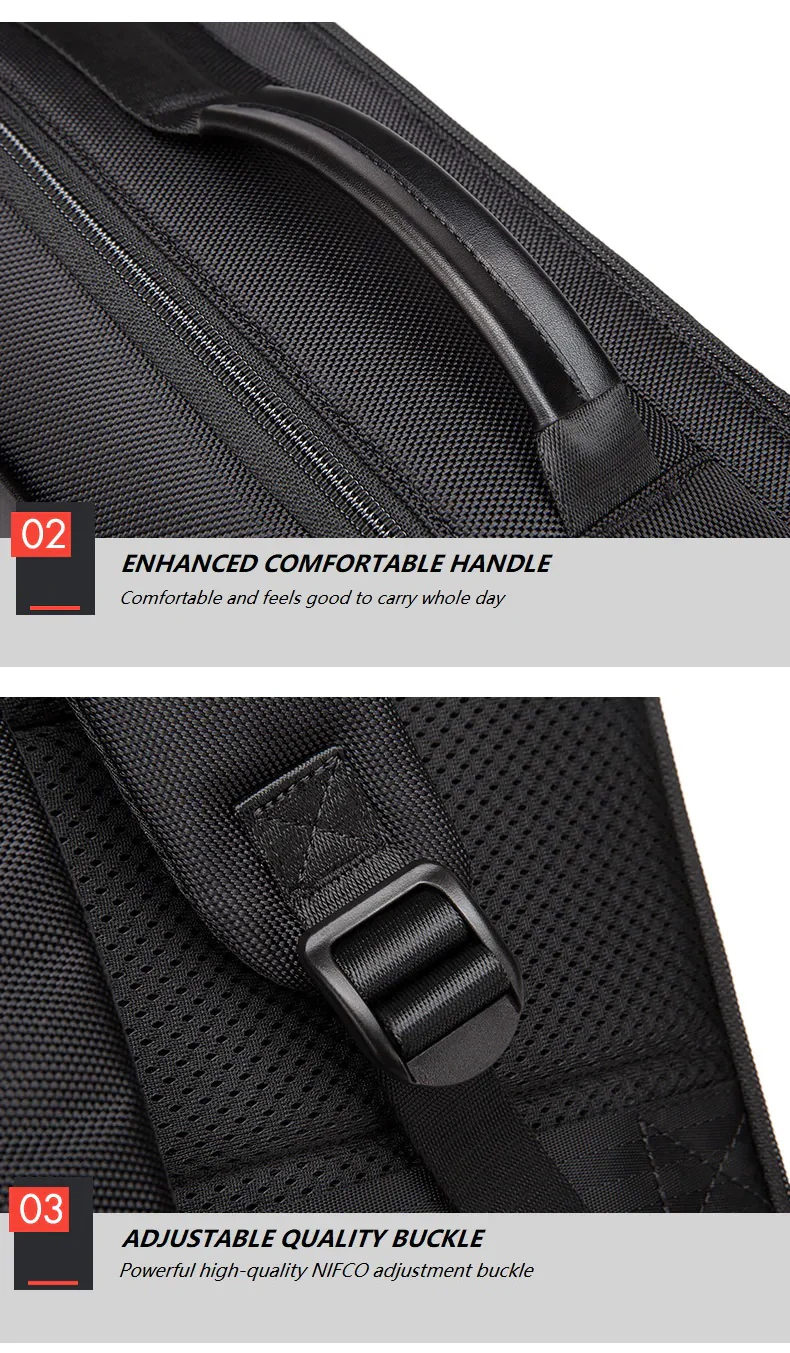BANGE Business Smart Backpack - Waterproof, Fit 15.6" Inch Laptop Backpack with USB Charging Port, Travel Durable Backpack, Anti-theft Lock - Image 2