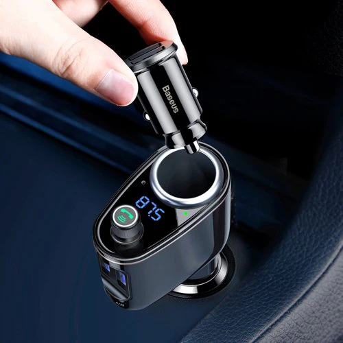 Baseus Car Charger - Locomotive Wireless MP3 Charger - Image 6