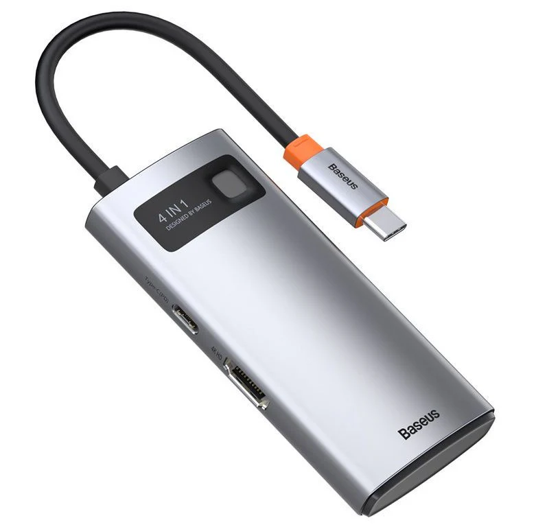 Baseus Metal Gleam Series 4-in-1 Multifunctional Type-C HUB Docking Station