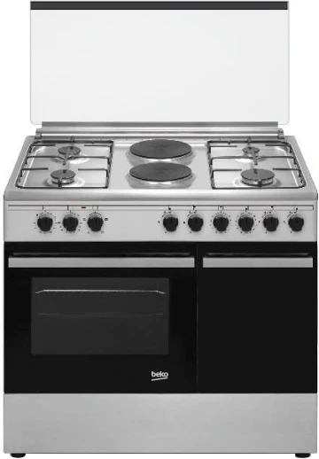 Beko BGES 901 4 in 2 Fan Assisted 90*60 Gas Cooker with Bottle Compartments - Image 2