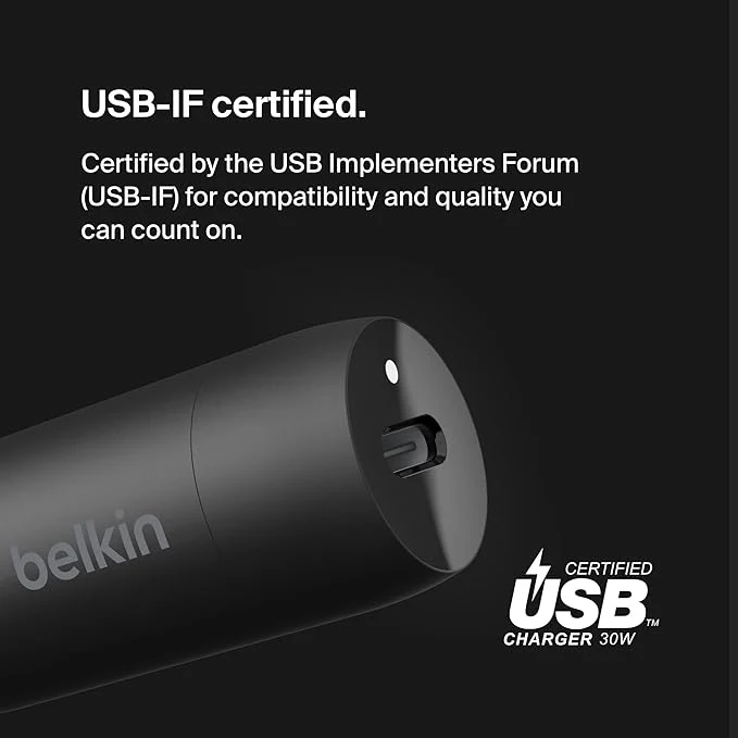 Belkin CCA004BTBK Boost Charge 30W USB-C PD Car Charger with PPS - Image 2