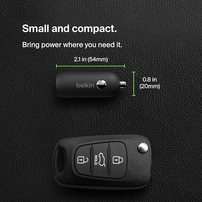 Belkin CCA004BTBK Boost Charge 30W USB-C PD Car Charger with PPS - Image 4