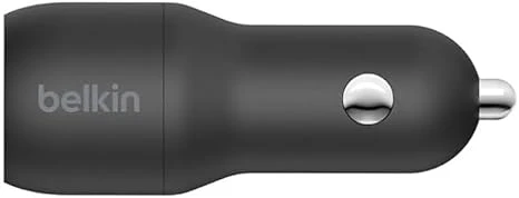 Belkin CCB001BTBK Boost Charge Dual USB Car Charger 24 W+USB-A to USB-C cable - Image 2