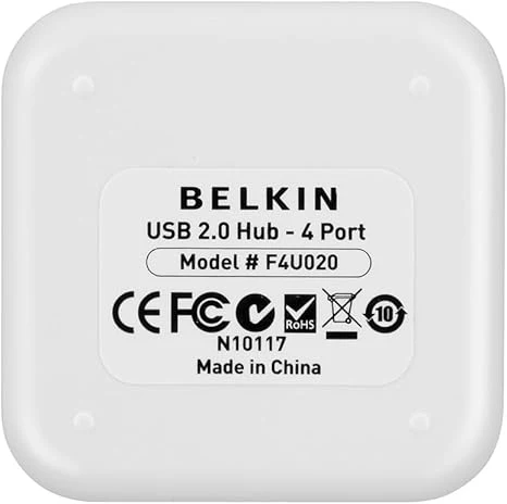 Belkin F4U021BT USB HUB, USB-A PLUG, 2.0, USB Ports 4, USB-A Socket - Image 4