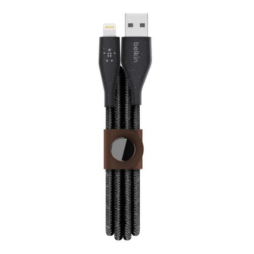 Belkin F8J236BT04-BLK Cable Duratek Plus Lightning to USB-A 1m - Black - Image 2