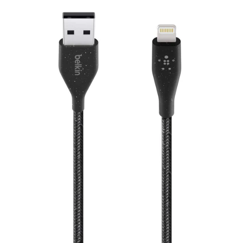 Belkin F8J236BT04-BLK Cable Duratek Plus Lightning to USB-A 1m - Black - Image 3