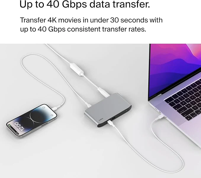 Belkin INC006VFSGY Connect PRO Thunderbolt 4 Dock - Image 3