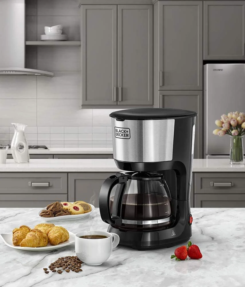 Black & Decker 1.25L 10-Cup Coffee Maker/Machine, 750W (DCM750S-B5) - Image 3