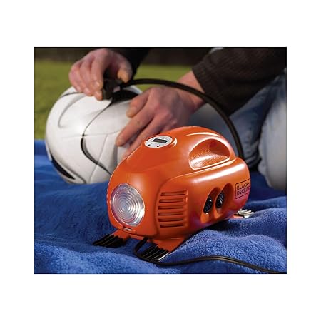 Black+Decker ASI200-XJ 120PSI Air Inflator – Portable Car & Bike Tire Pump, Fast Inflation - Image 3